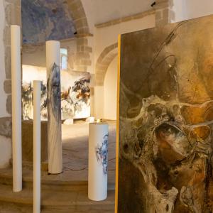 Exhibition Joëlle Rousselet in the old church of Vébron